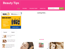 Tablet Screenshot of beautytips.info